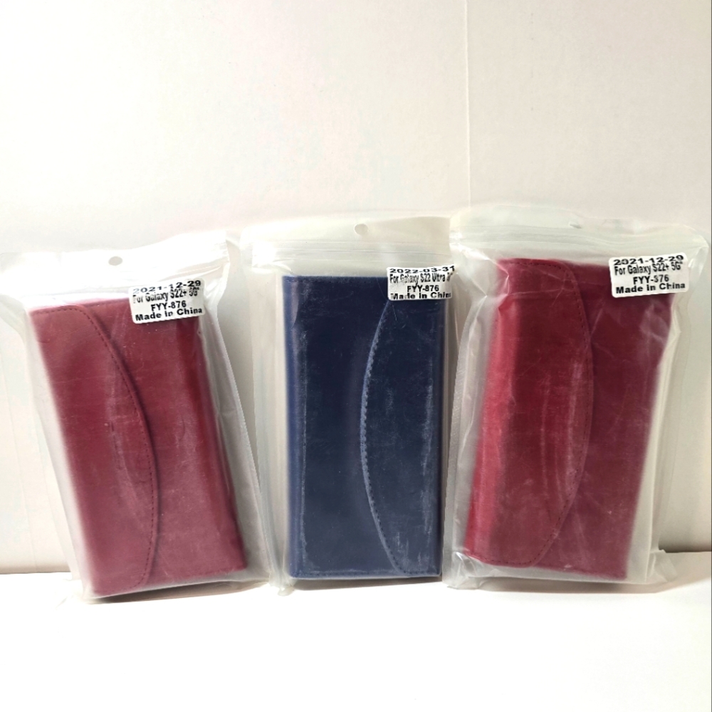 Phone Case Lot Of 3 Samsung Galaxy Color Red And Blue